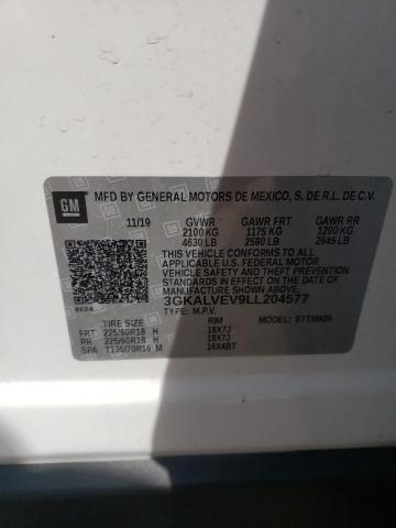 Photo 10 from auction – 2020 GMC TERRAIN SL with VIN 3GKALVEV9LL204577