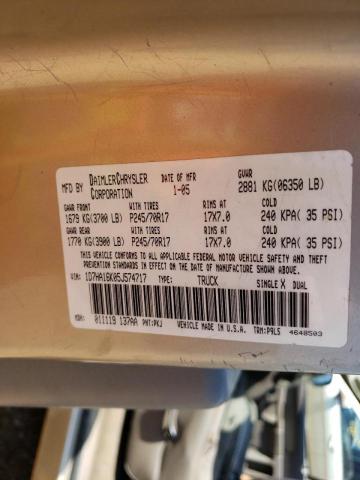 Photo 10 from auction – 2005 DODGE RAM 1500 S with VIN 1D7HA16K05J574717
