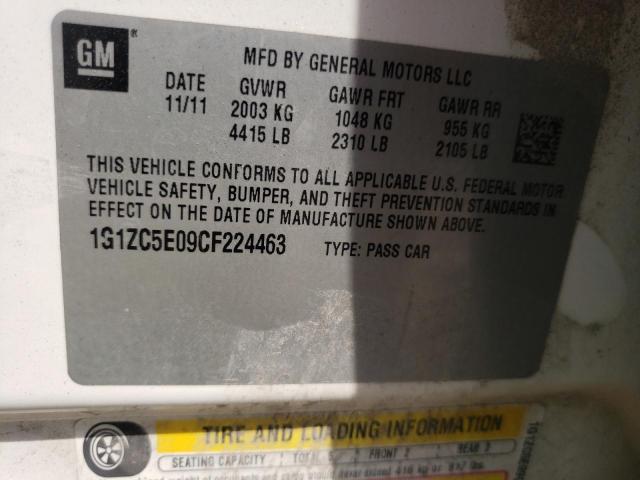 Photo 10 from auction – 2012 CHEVROLET MALIBU 1LT with VIN 1G1ZC5E09CF224463