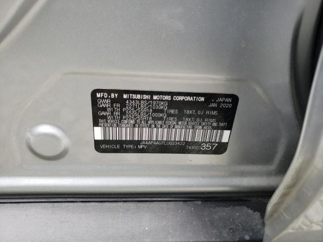 Photo 10 from auction – 2020 MITSUBISHI OUTLANDER with VIN JA4AP4AU7LU023422