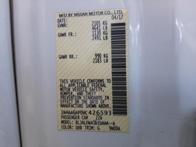 Photo 10 from auction – 2017 NISSAN MAXIMA 3.5 with VIN 1N4AA6AP0HC426593