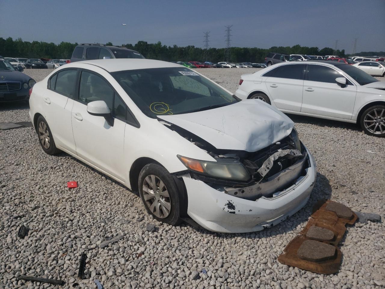 HONDA CIVIC LX 2012 with VIN 19XFB2F55CE329453 - Photo from auction