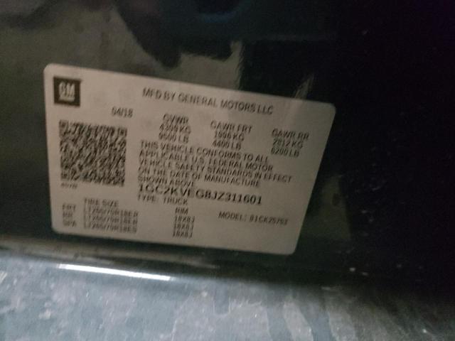 Photo 10 from auction – 2018 CHEVROLET SILVERADO with VIN 1GC2KVEG8JZ311601