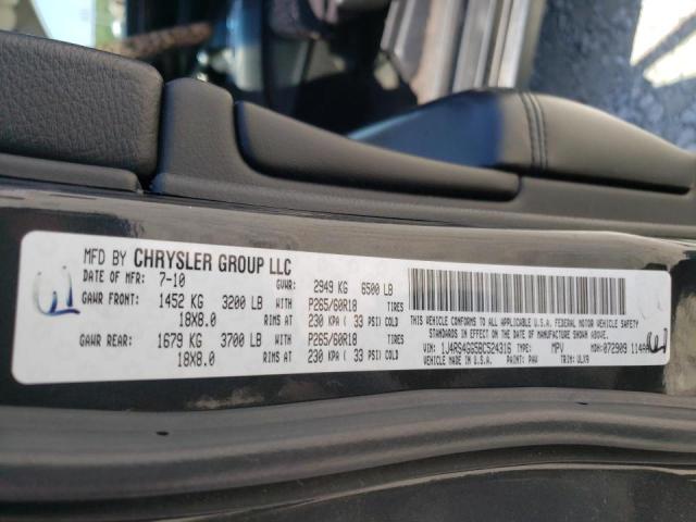 Photo 10 from auction – 2011 JEEP GRAND CHER with VIN 1J4RS4GG5BC524316