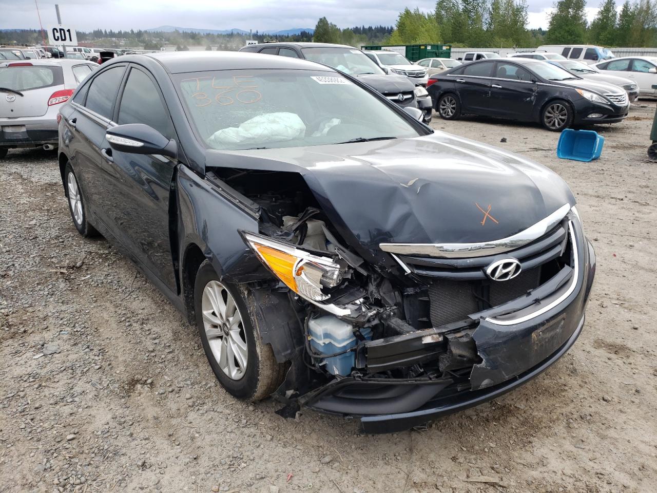 HYUNDAI SONATA GLS 2014 with VIN 5NPEB4AC6EH860270 - Photo from auction