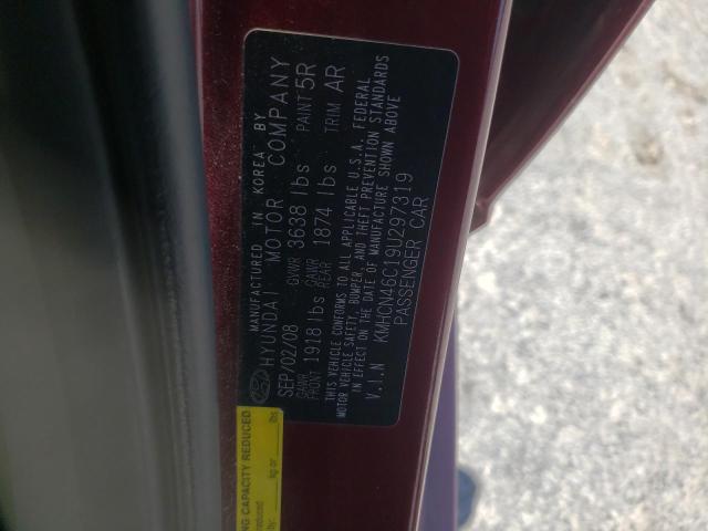 Photo 10 from auction – 2009 HYUNDAI ACCENT GLS with VIN KMHCN46C19U297319