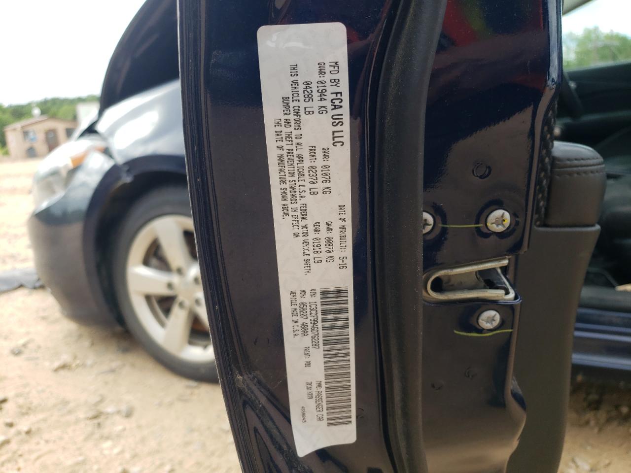 Photo 10 from auction – 2016 DODGE DART SXT with VIN 1C3CDFBB4GD762287