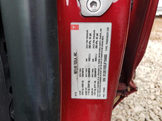 Photo 10 from auction – 2018 TESLA MODEL 3 with VIN 5YJ3E1EB2JF104605