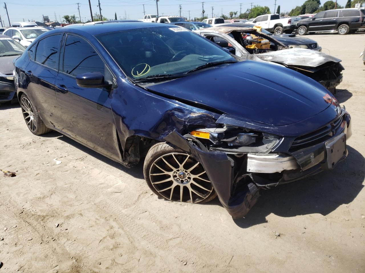 DODGE DART GT 2014 with VIN 1C3CDFEB5ED702253 - Photo from auction