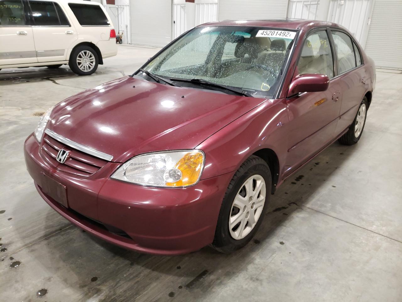 Photo 2 from auction – 2003 HONDA CIVIC EX with VIN 1HGES26723L030377