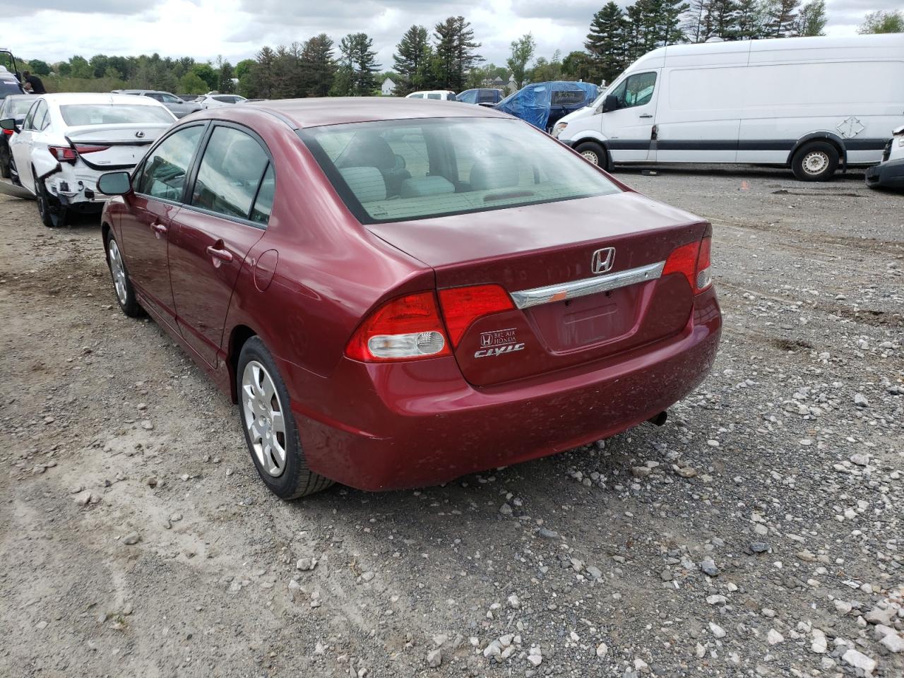 Photo 3 from auction – 2010 HONDA CIVIC LX with VIN 2HGFA1F52AH569608
