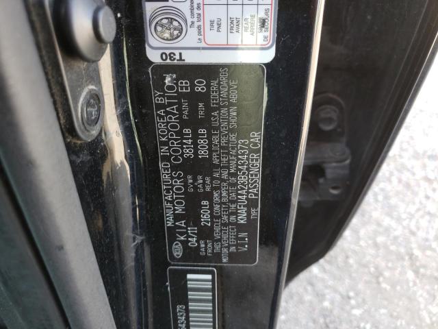 Photo 10 from auction – 2011 KIA FORTE EX with VIN KNAFU4A23B5434373