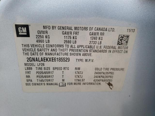 Photo 10 from auction – 2014 CHEVROLET EQUINOX LS with VIN 2GNALAEKXE6185529
