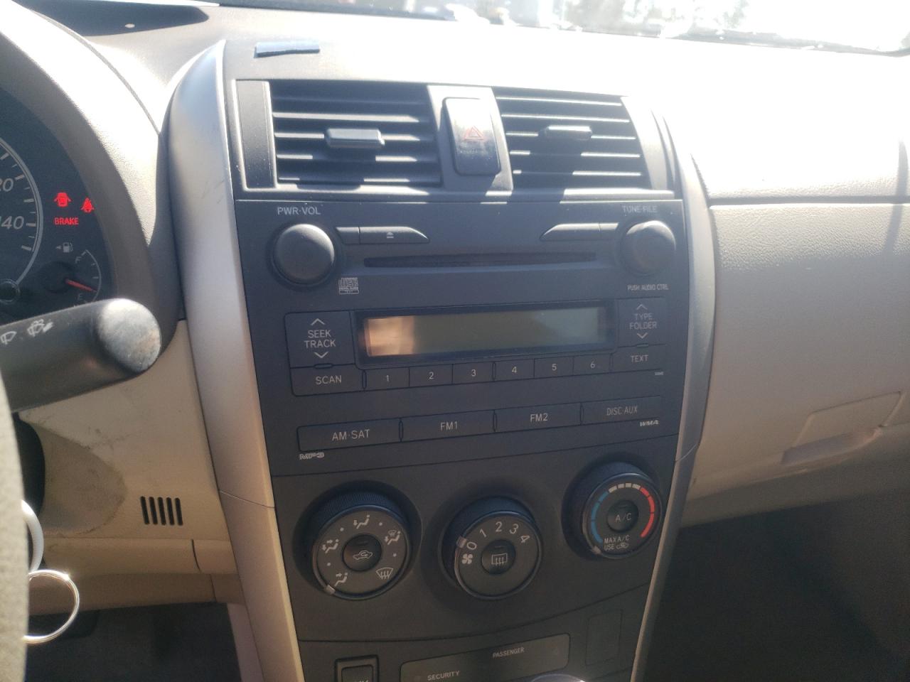 Photo 9 from auction – 2009 TOYOTA COROLLA BA with VIN JTDBL40E89J034116