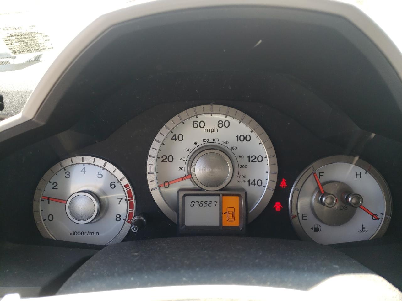 Photo 8 from auction – 2011 HONDA PILOT LX with VIN 5FNYF3H22BB024166