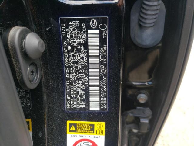 Photo 10 from auction – 2013 LEXUS ES 350 with VIN JTHBK1GG1D2032704