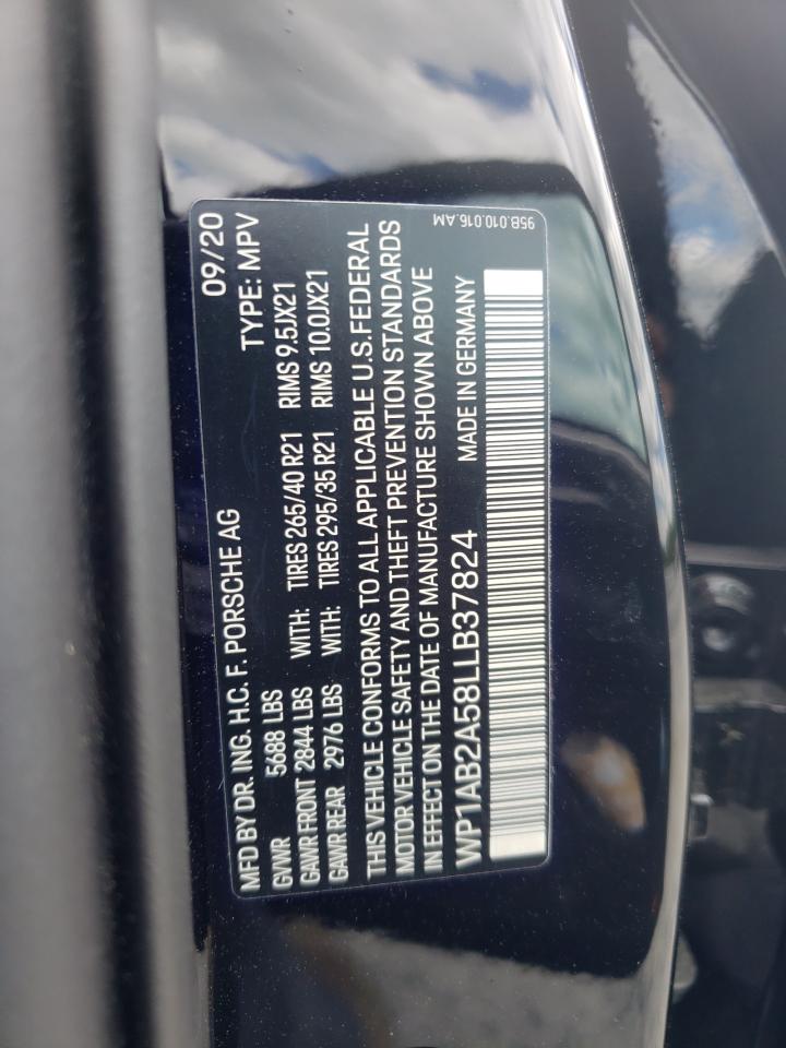 Photo 10 from auction – 2020 PORSCHE MACAN S with VIN WP1AB2A58LLB37824