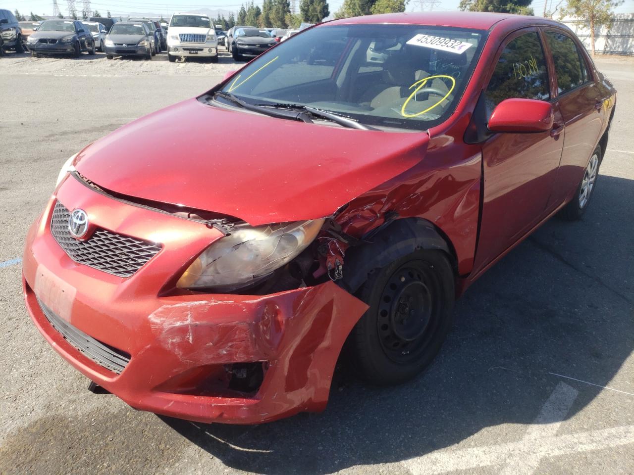Photo 2 from auction – 2009 TOYOTA COROLLA BA with VIN JTDBL40E89J034116