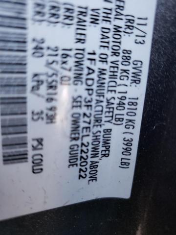 Photo 10 from auction – 2014 FORD FOCUS SE with VIN 1FADP3F27EL222022