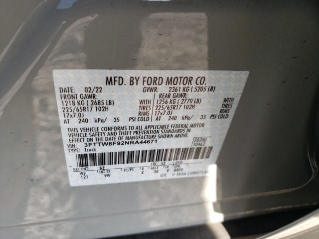 Photo 10 from auction – 2022 FORD MAVERICK X with VIN 3FTTW8F92NRA44671
