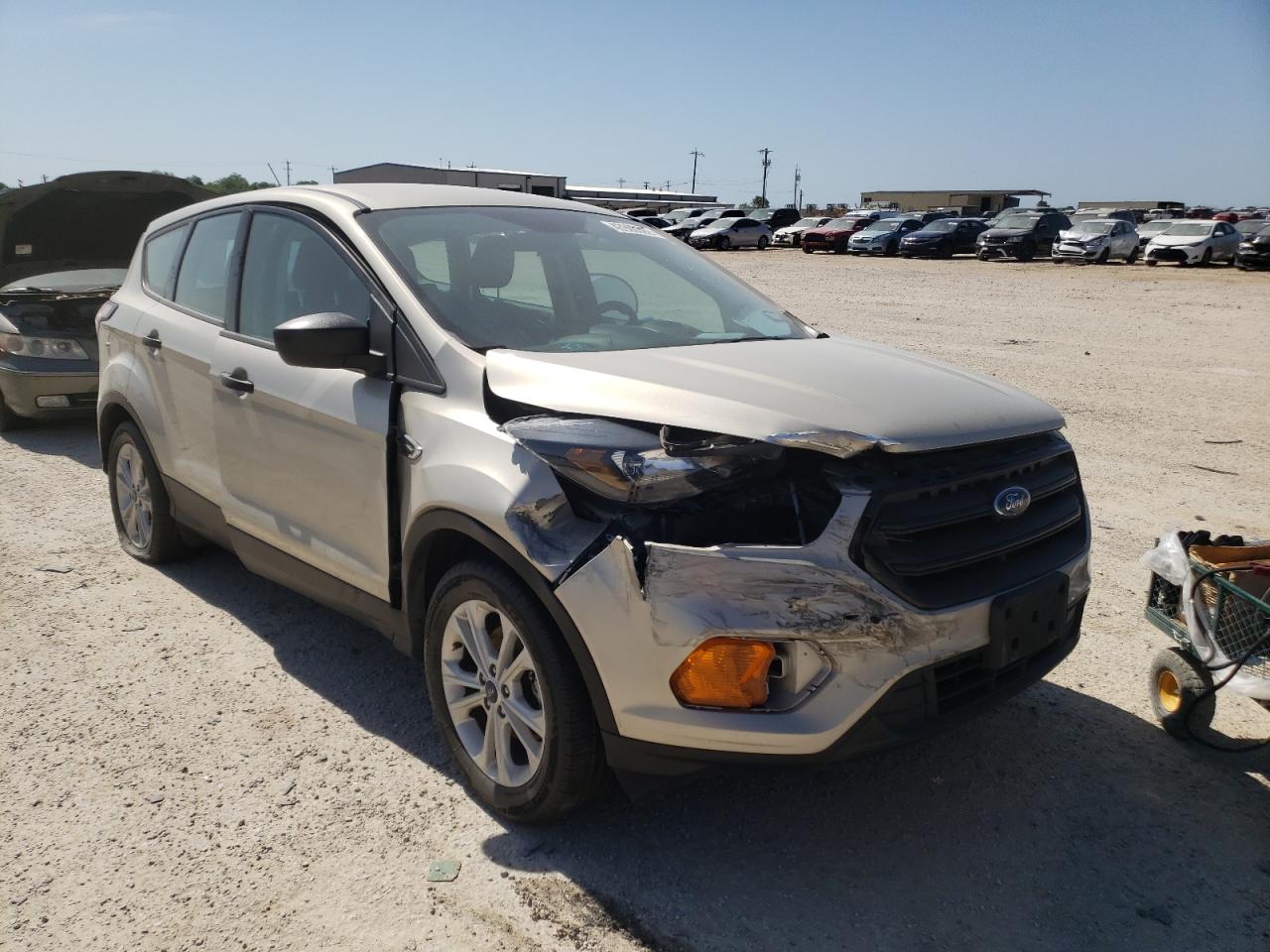 FORD ESCAPE S 2018 with VIN 1FMCU0F78JUA84046 - Photo from auction