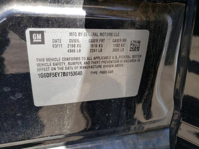 Photo 10 from auction – 2011 CADILLAC CTS LUXURY with VIN 1G6DF5EY7B0153640