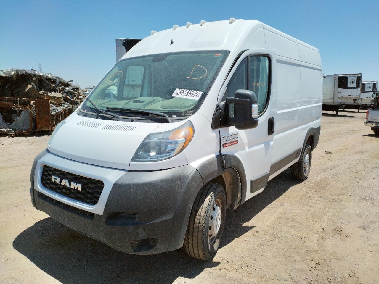 Photo 2 from auction – 2020 RAM PROMASTER with VIN 3C6TRVBG5LE103430