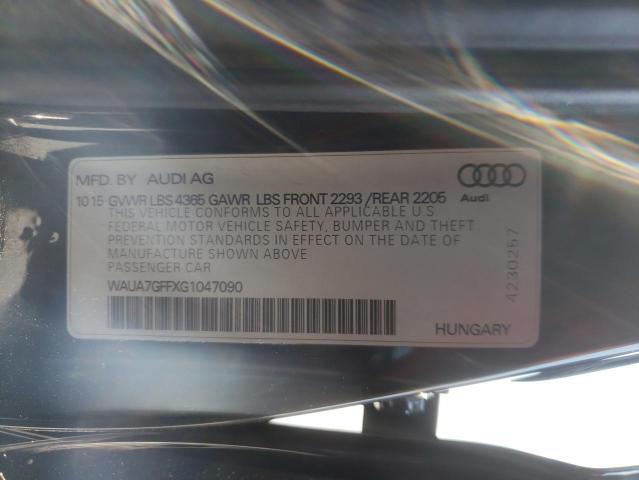 Photo 10 from auction – 2016 AUDI A3 PREMIUM with VIN WAUA7GFFXG1047090