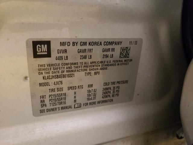 Photo 10 from auction – 2014 BUICK ENCORE PRE with VIN KL4CJHSB4EB610321