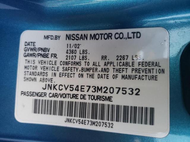 Photo 10 from auction – 2003 INFINITI G35 with VIN JNKCV54E73M207532