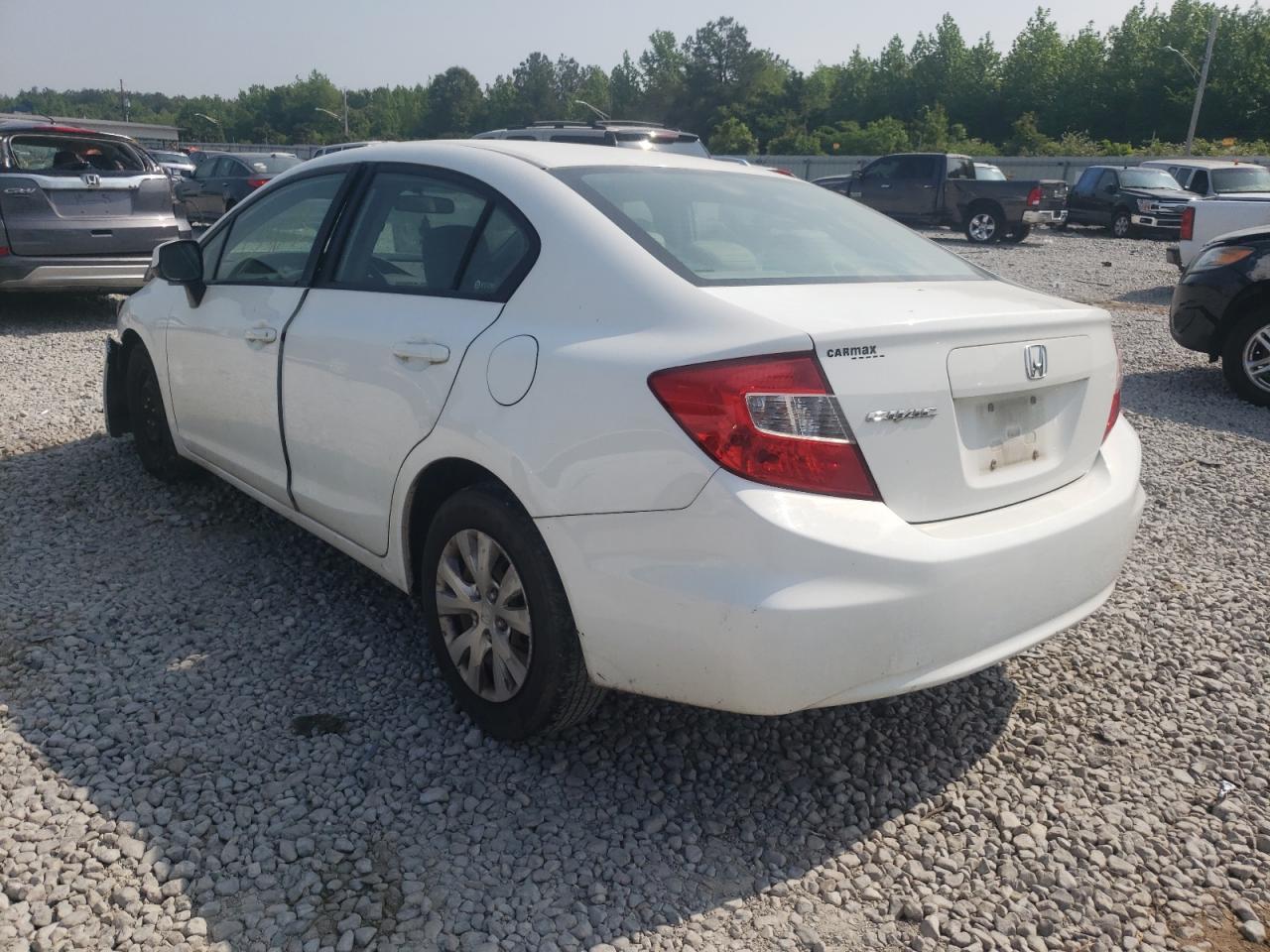 Photo 3 from auction – 2012 HONDA CIVIC LX with VIN 19XFB2F55CE329453