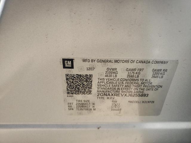 Photo 10 from auction – 2018 CHEVROLET EQUINOX LS with VIN 2GNAXREVXJ6255893