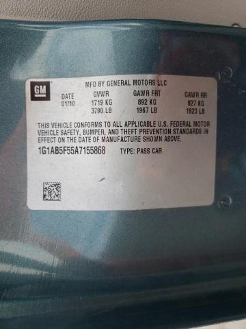 Photo 10 from auction – 2010 CHEVROLET COBALT LS with VIN 1G1AB5F55A7155868