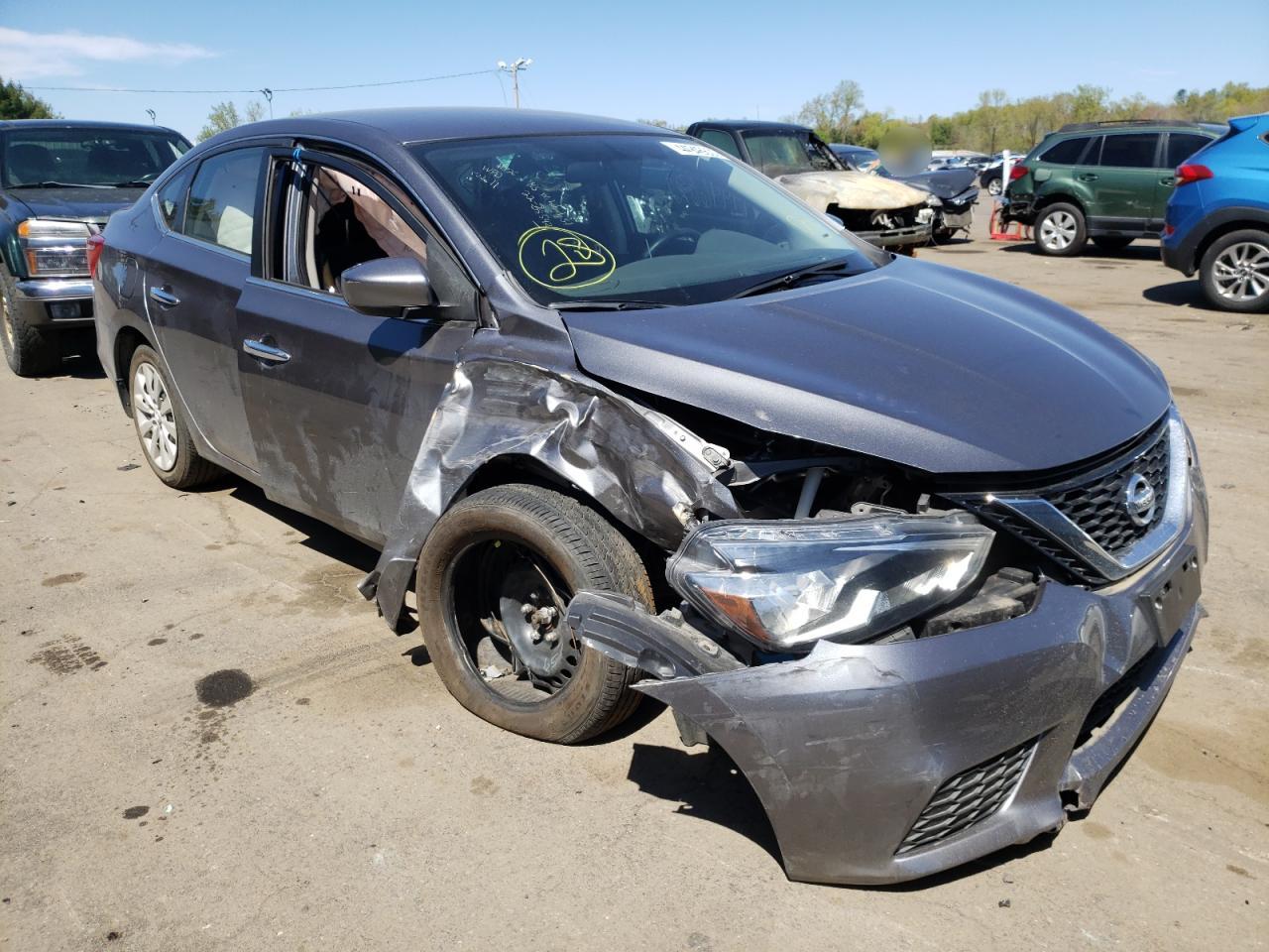 NISSAN SENTRA S 2017 with VIN 3N1AB7AP1HY405436 - Photo from auction