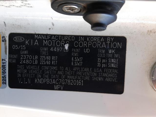 Photo 10 from auction – 2016 KIA SPORTAGE L with VIN KNDPB3AC7G7820161