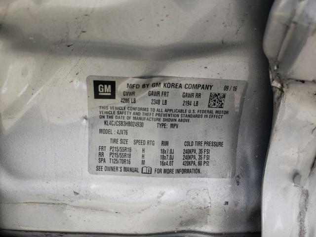 Photo 10 from auction – 2017 BUICK ENCORE ESS with VIN KL4CJCSB3HB024930