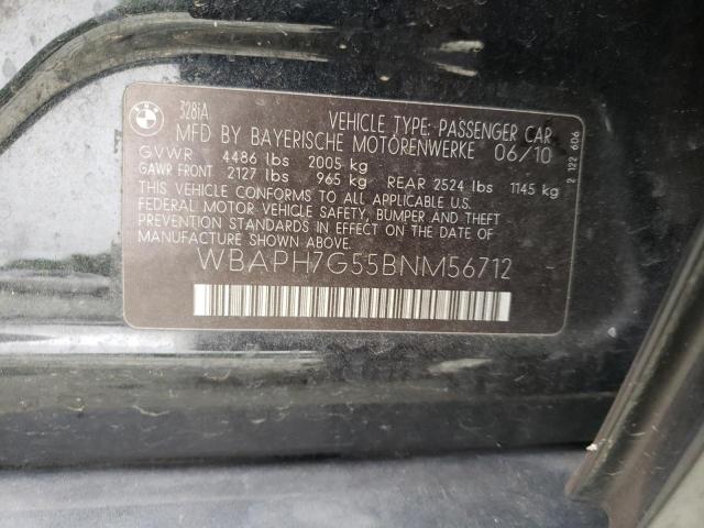 Photo 10 from auction – 2011 BMW 328 I with VIN WBAPH7G55BNM56712