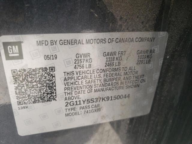 Photo 10 from auction – 2019 CHEVROLET IMPALA LS with VIN 2G11Y5S37K9150044