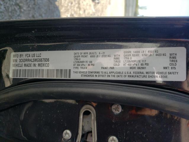 Photo 10 from auction – 2021 RAM 3500 BIG H with VIN 3C63RRHL5MG667936