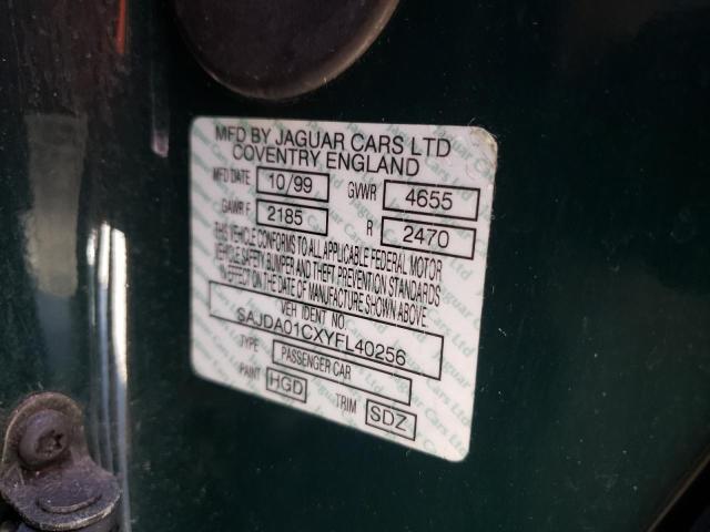 Photo 10 from auction – 2000 JAGUAR S-TYPE with VIN SAJDA01CXYFL40256