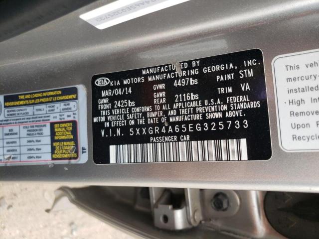 Photo 10 from auction – 2014 KIA OPTIMA SX with VIN 5XXGR4A65EG325733
