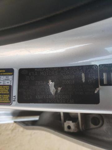 Photo 10 from auction – 2015 KIA FORTE LX with VIN KNAFK4A69F5404907