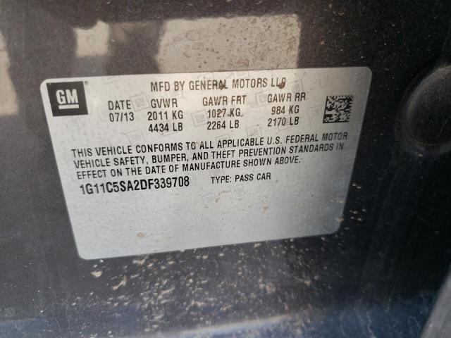 Photo 10 from auction – 2013 CHEVROLET MALIBU 1LT with VIN 1G11C5SA2DF339708