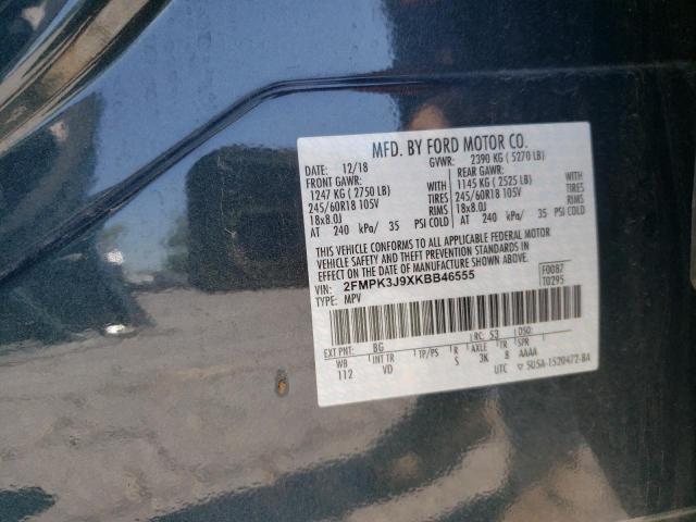 Photo 10 from auction – 2019 FORD EDGE SEL with VIN 2FMPK3J9XKBB46555