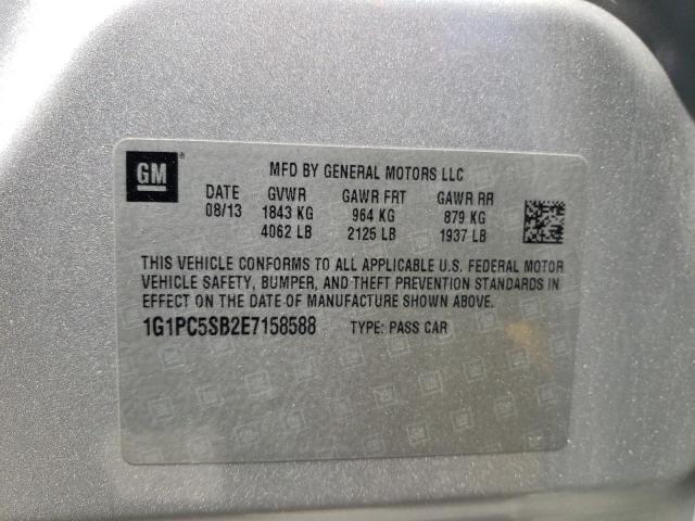 Photo 10 from auction – 2014 CHEVROLET CRUZE LT with VIN 1G1PC5SB2E7158588