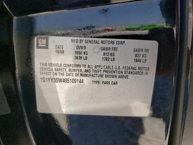 Photo 10 from auction – 2009 CHEVROLET CORVETTE with VIN 1G1YY35W495109144