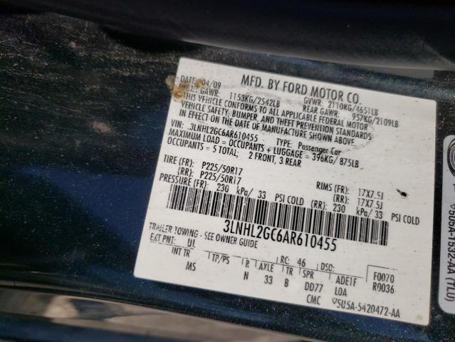 Photo 10 from auction – 2010 LINCOLN MKZ with VIN 3LNHL2GC6AR610455