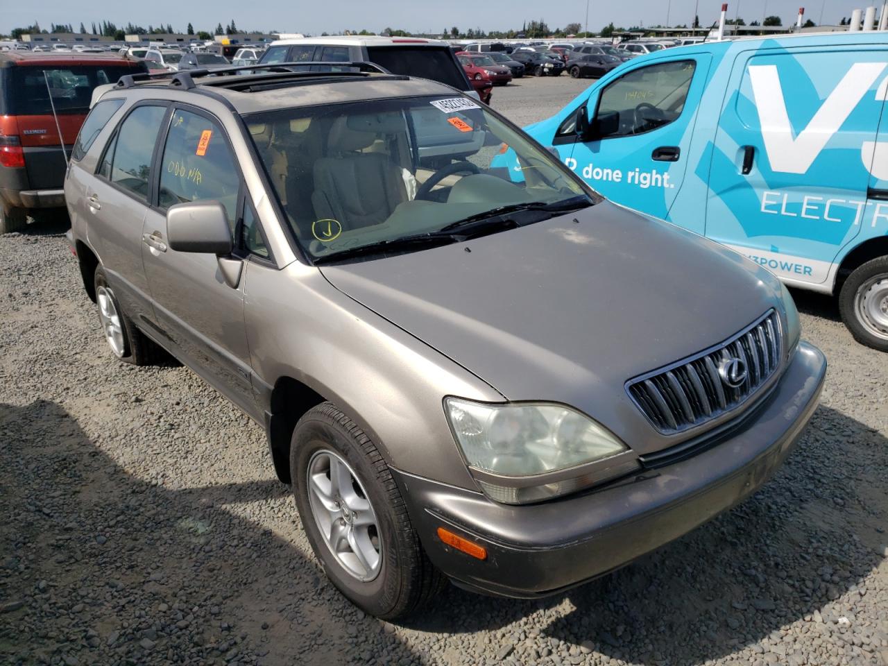 LEXUS RX 300 2001 with VIN JTJHF10U710202777 - Photo from auction