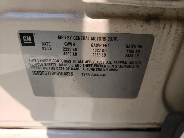 Photo 10 from auction – 2009 CADILLAC CTS with VIN 1G6DF577390164326