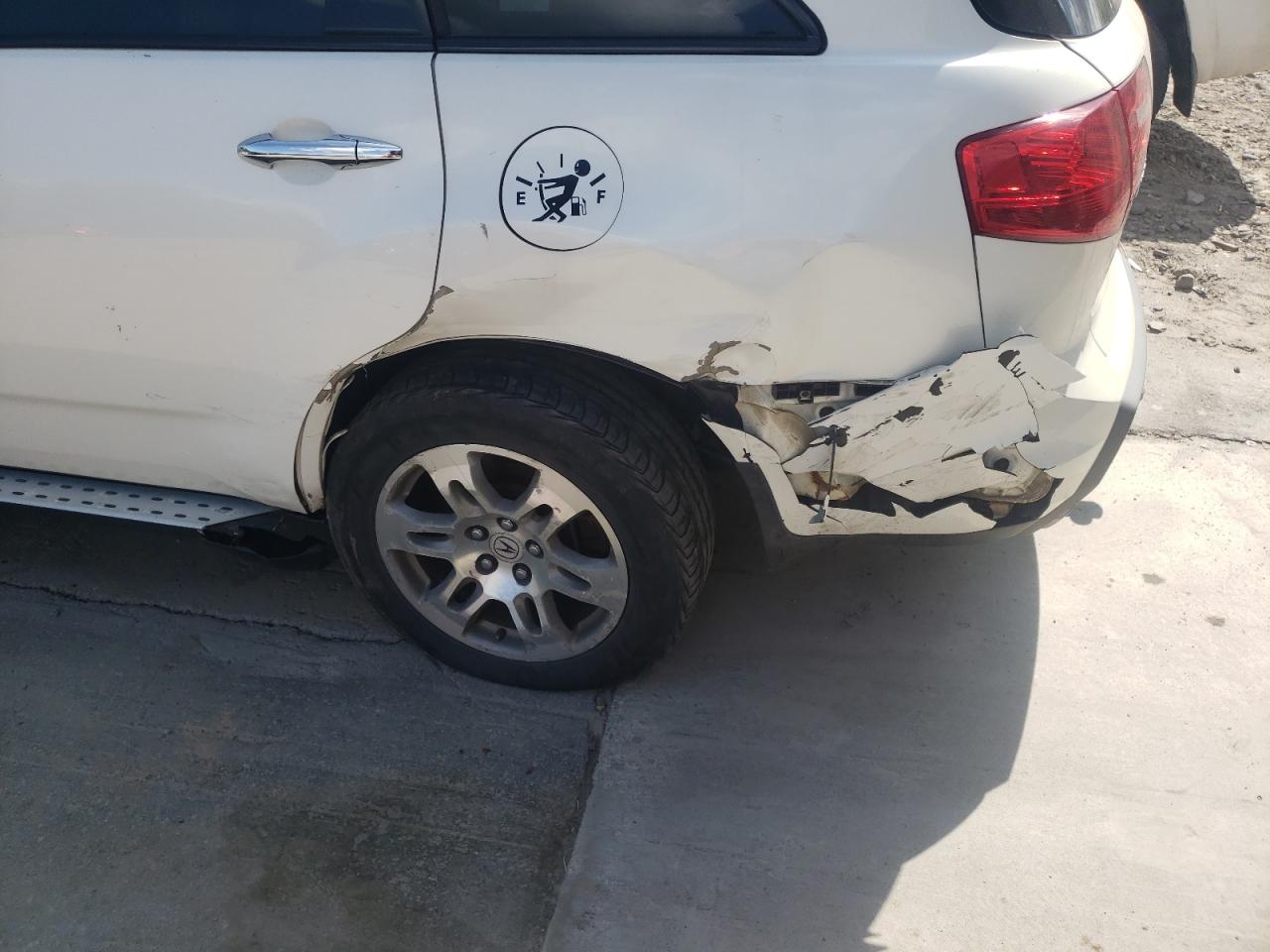 Photo 9 from auction – 2007 ACURA MDX TECHNO with VIN 2HNYD28317H533041